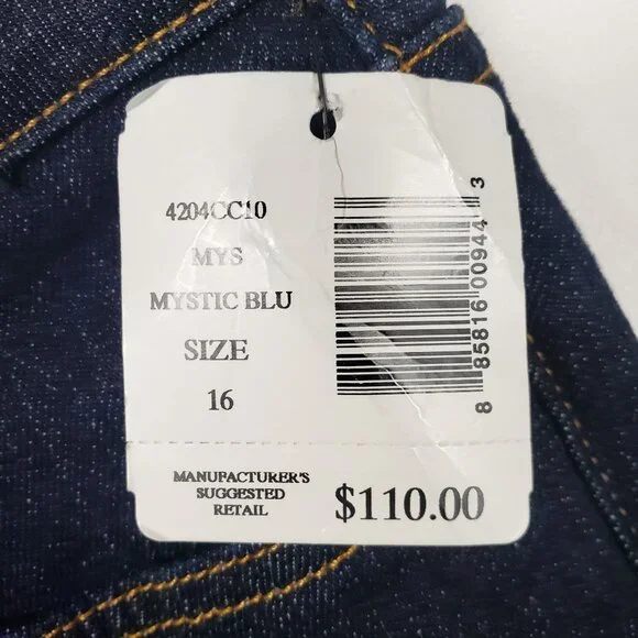 Miraclebody Jeans Women's Size 16 Mystic Blue Dark Wash Denim Slimming Stretch - Picture 9 of 16
